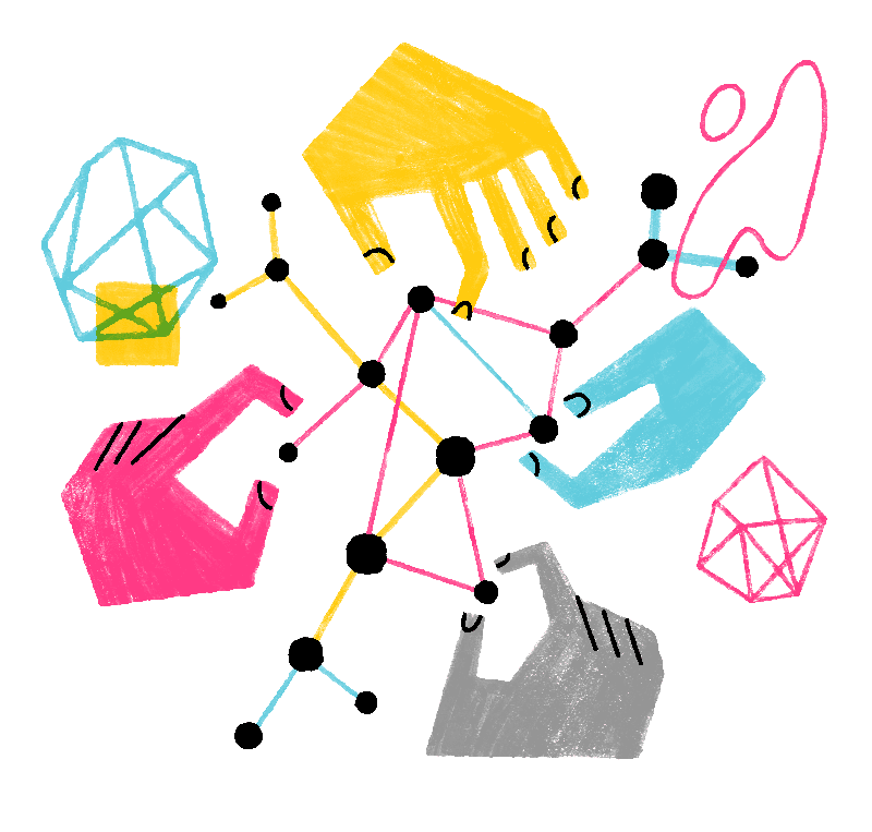 Illustration of hands